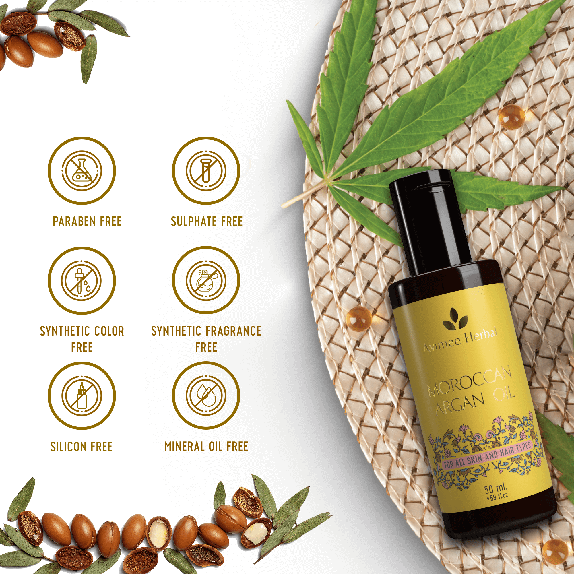 pure and healthy argan hair oil 